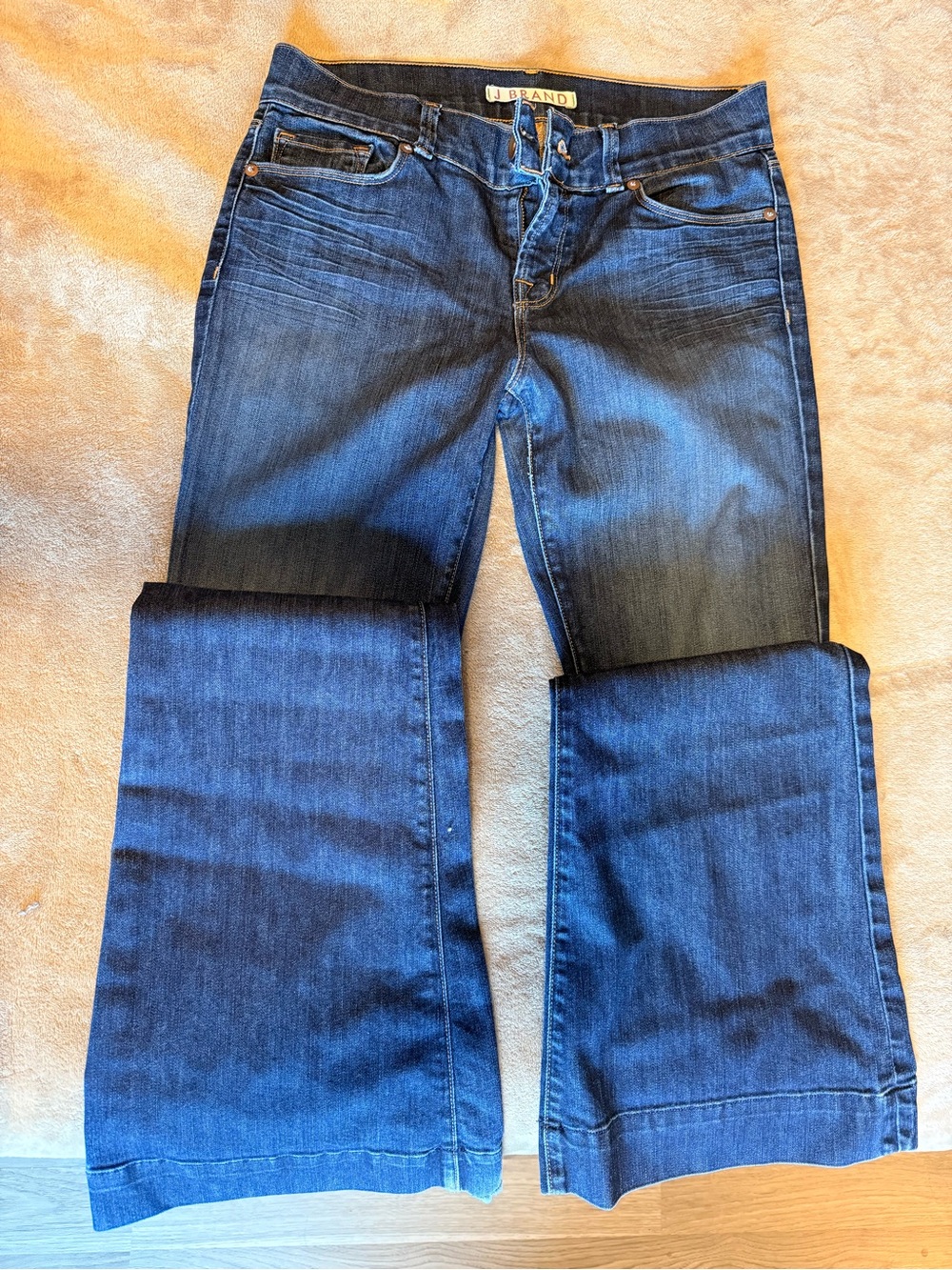 J Brand Dark Blue Flare Jeans
